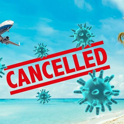 Grafik Flug cancelled wegen Corona