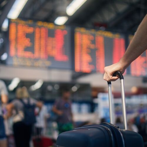 Flughafen Flug verspätet